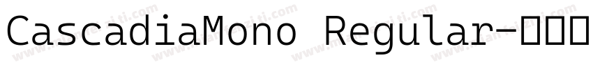 CascadiaMono Regular字体转换